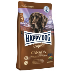 Happy Dog Supreme Canada Корм для собак Лосось/Кролик/Ягнёнок